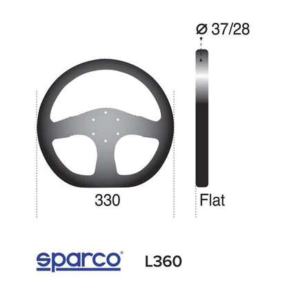 Sparco 015TRGL1TUV Leather Steering Wheel Ring