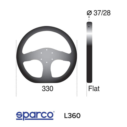 Sparco 015TRGS1TUV Suede Steering Wheel Ring