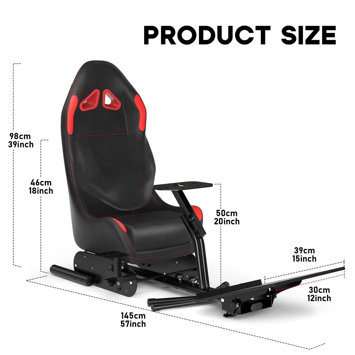 DIWANGUS Racing Simulator Cockpit Steering Wheel Stand with Seat Gaming Chair Sim Racing Cockpit for G29 G920 G923 G27 G25 T248X T248 T300RS T150 458 TX Xbox PS4 PS5 PC Accessories