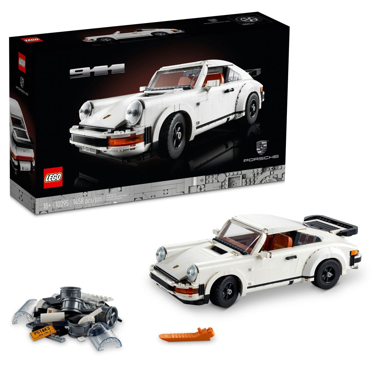 LEGO Icons Porsche 911 10295 Building Set, Collectible Turbo Targa, 2in1 Porsche Race Car Model Kit for Adults and Teens to Build, Gift Idea